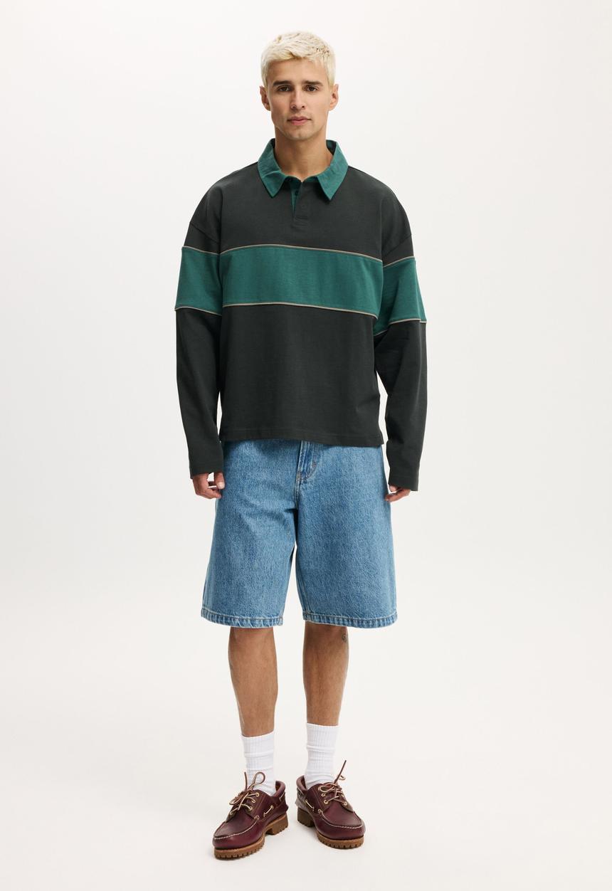 Cotton On - Baggy Denim Short - Boulevard Blue
