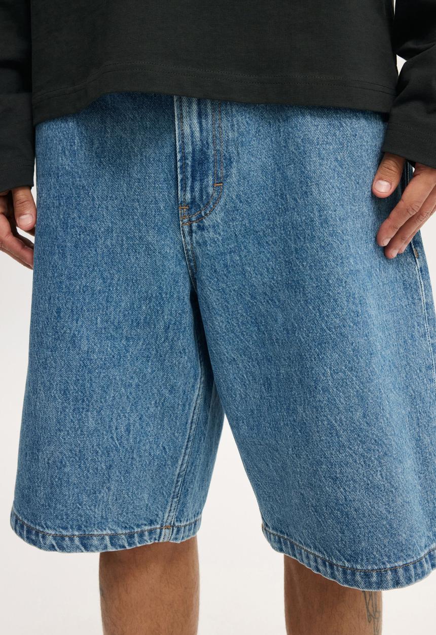 Cotton On - Baggy Denim Short - Boulevard Blue