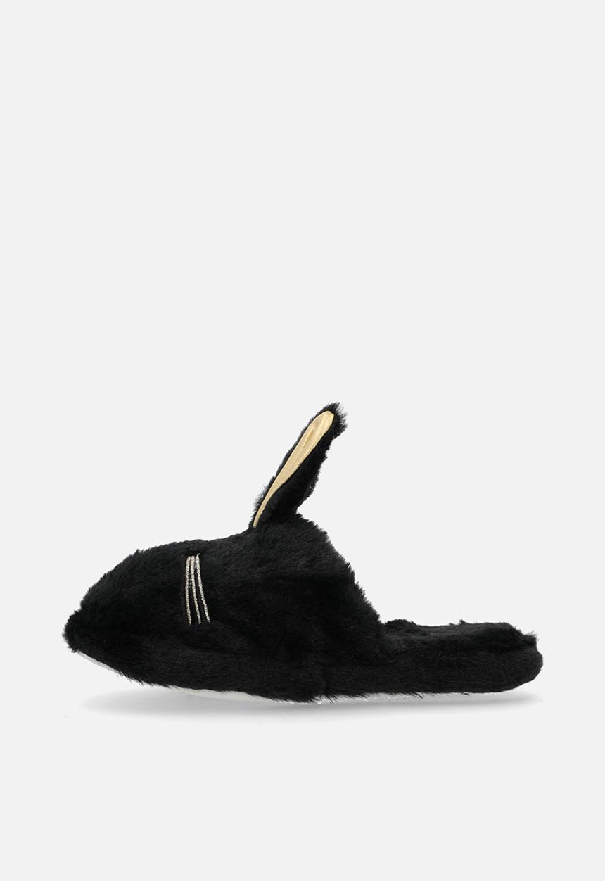Pop Candy - Slippers with bunny ears - black