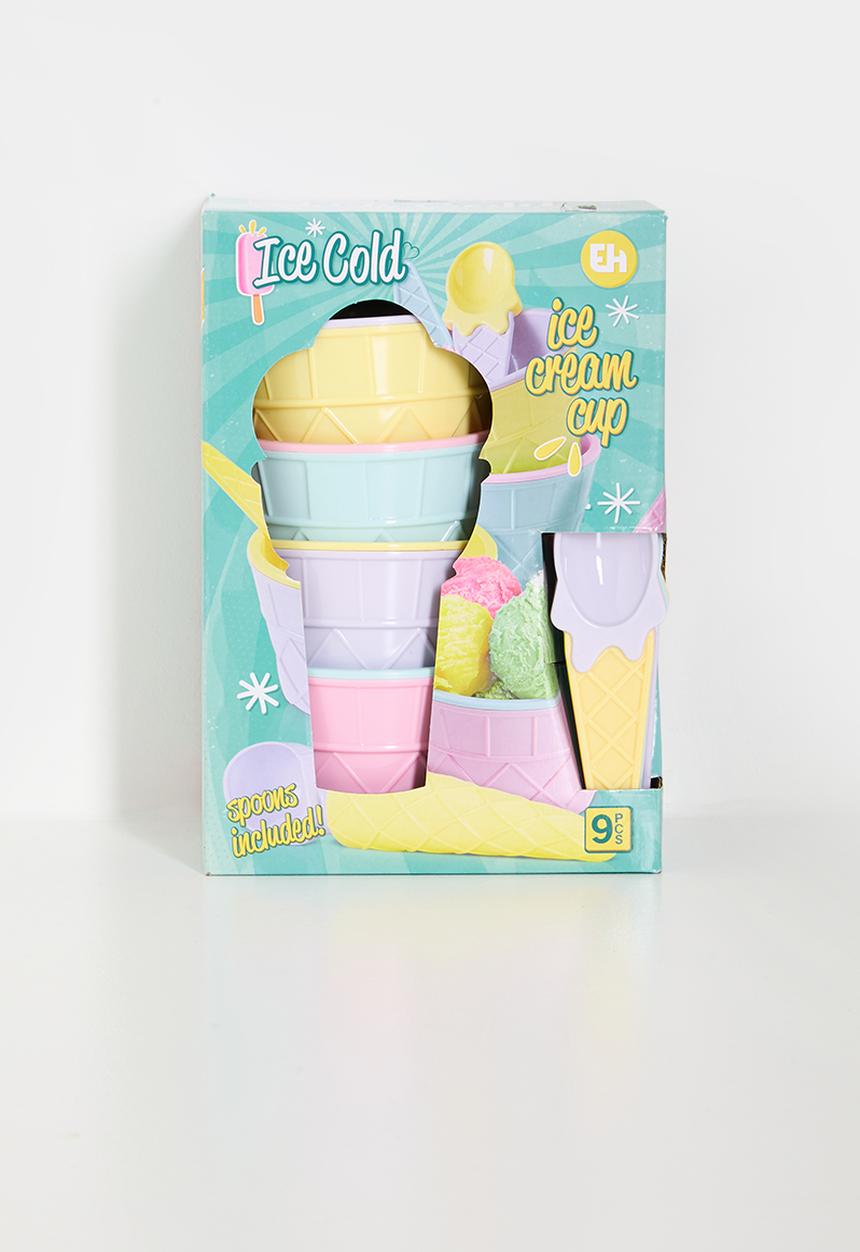 H&S - Ice-cream coupe set of 9 - multi