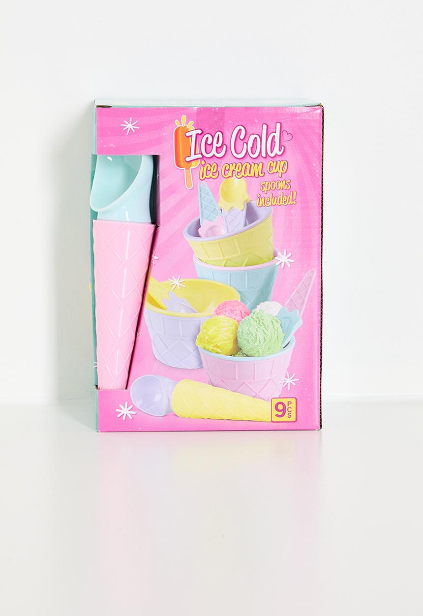 H&S - Ice-cream coupe set of 9 - multi