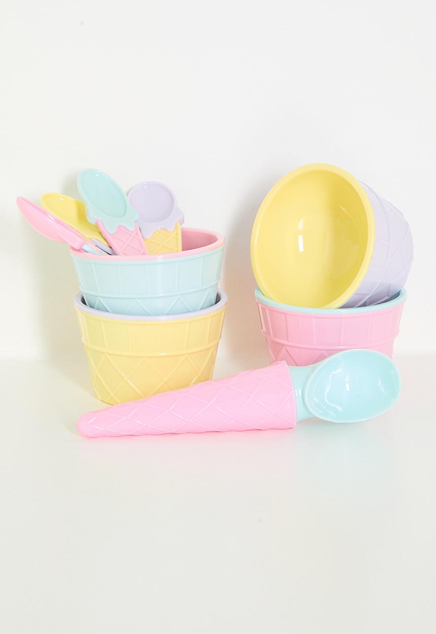 H&S - Ice-cream coupe set of 9 - multi