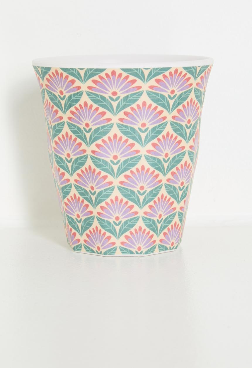 H&S - Flora melamine cups set of 6 - multi