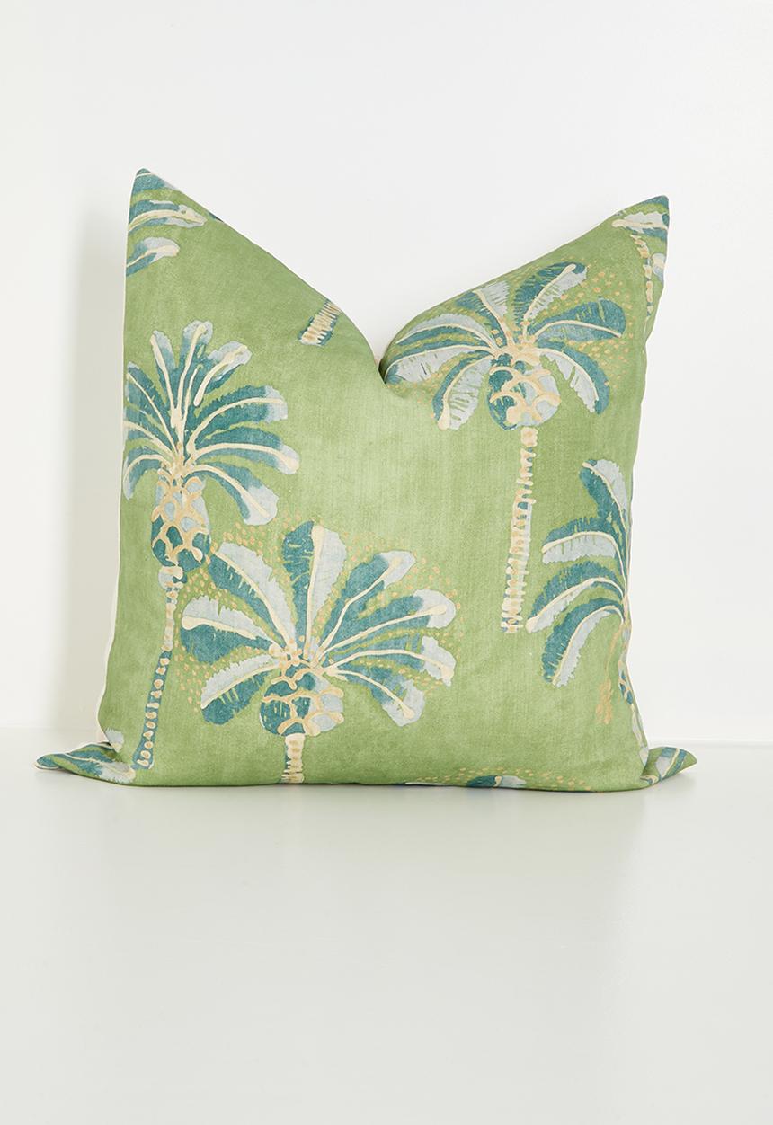 Hertex Fabrics - Lush palm cushion cover - green
