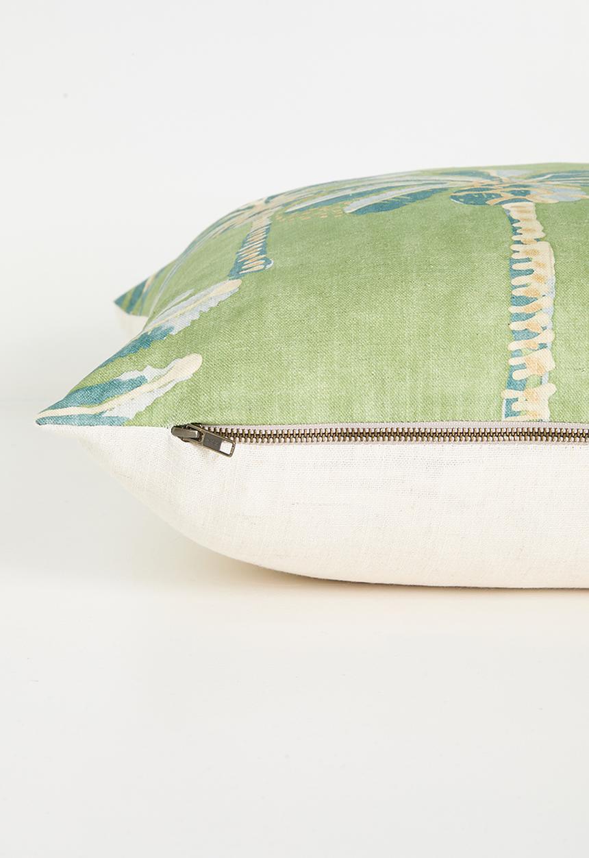 Hertex Fabrics - Lush palm cushion cover - green