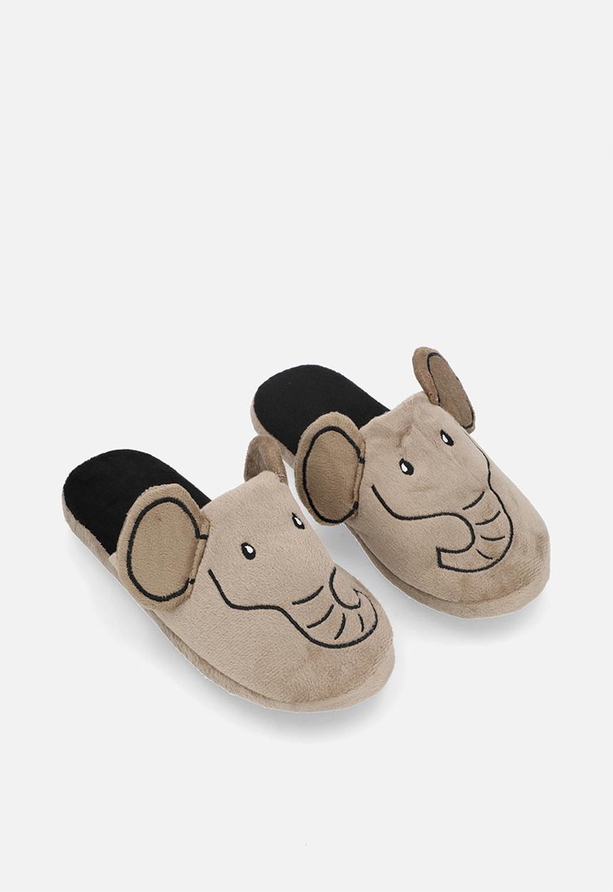 Pop Candy - Elephant slippers - beige