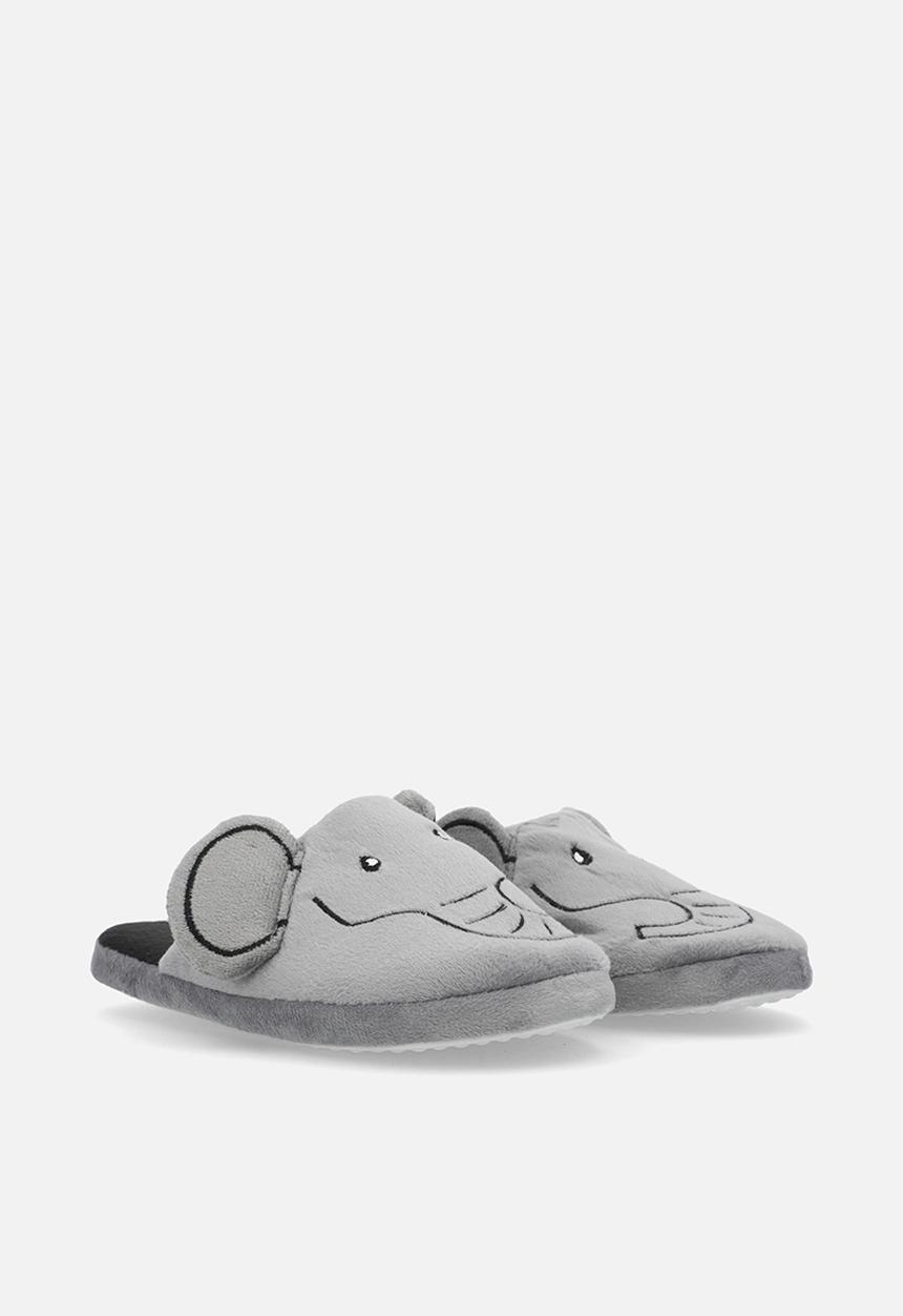 Pop Candy - Elephant slippers - grey