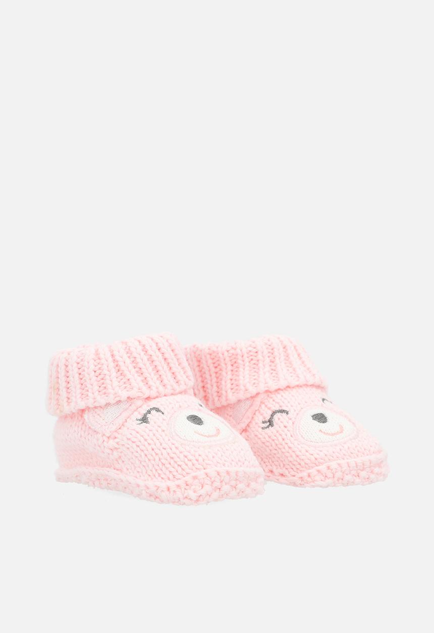 Pop Candy - Woollen kitty booties - pink