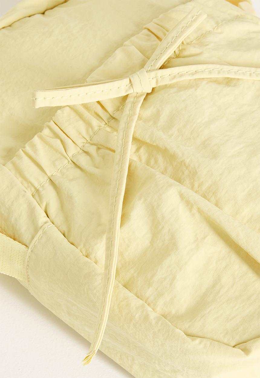 Pop Candy - Mini shoulder bag with gathered pockets - pale yellow