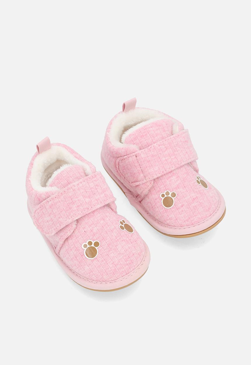 Pop Candy - Adjustable strap fastener slippers - pink