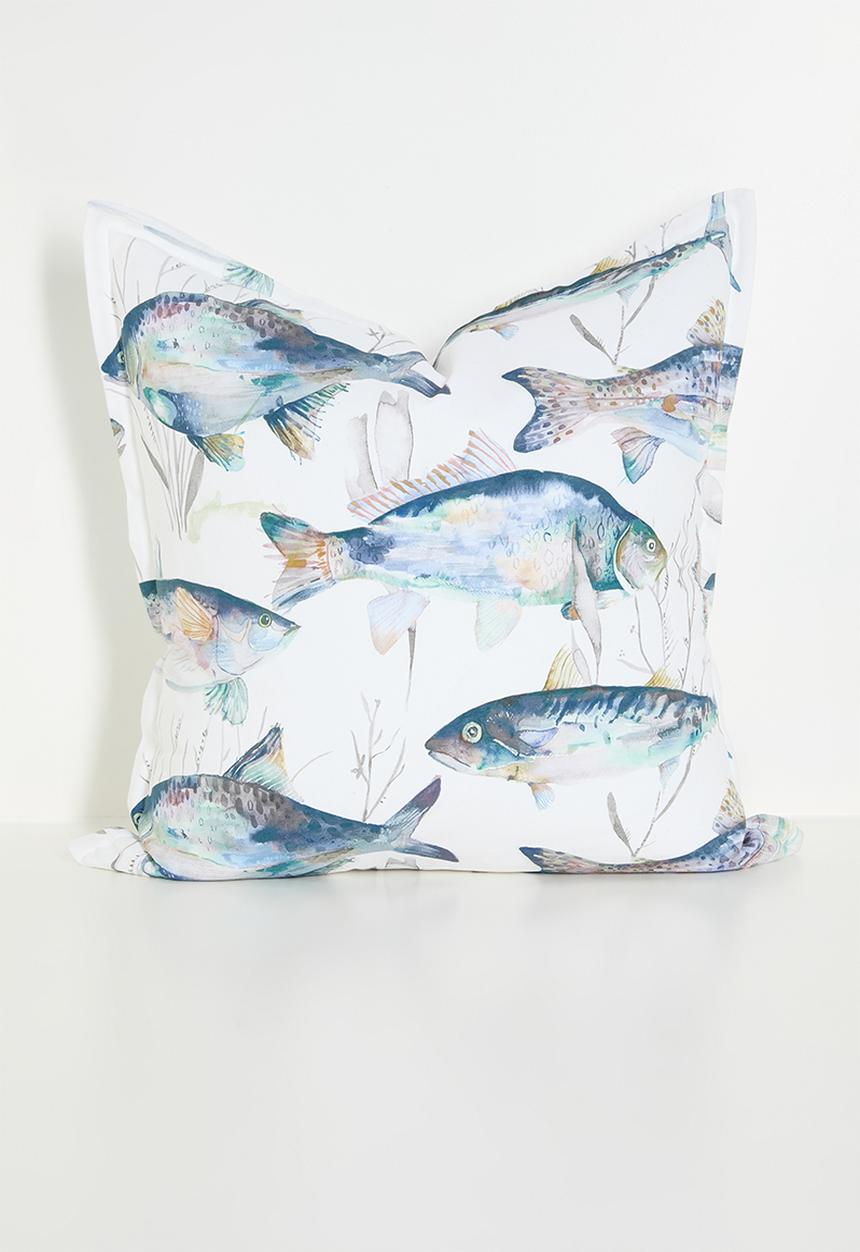Grey Gardens - Fish pond cushion cover - multi