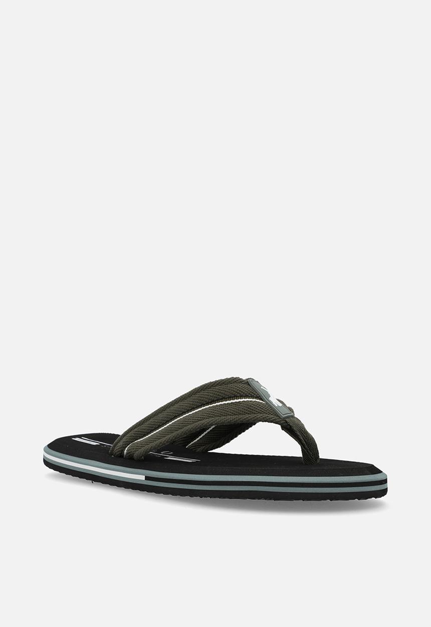 POLO - Petersham heritage flip flop - black/olive