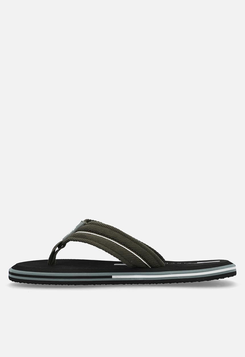 POLO - Petersham heritage flip flop - black/olive
