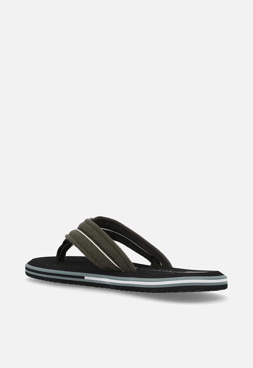 POLO - Petersham heritage flip flop - black/olive