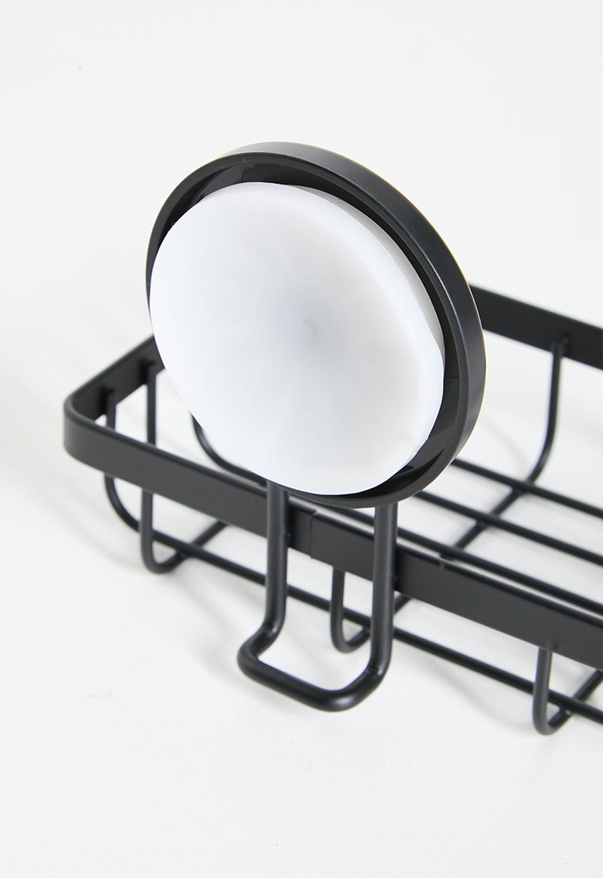 Bathroom Solutions - Suction soap dish - black