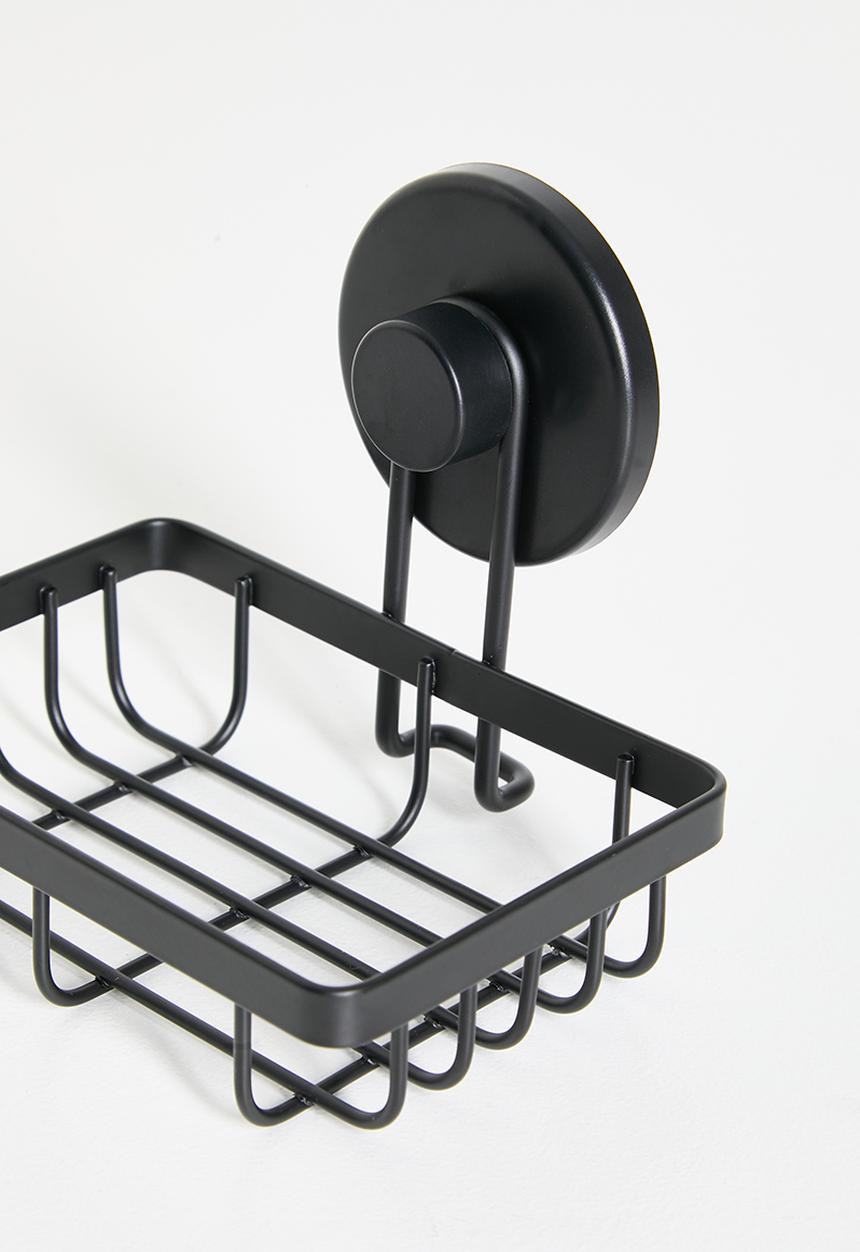 Bathroom Solutions - Suction soap dish - black