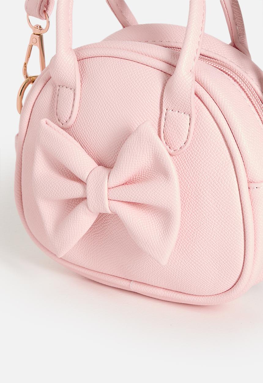 Pop Candy - Mini handbag with detachable strap and bow feature - pink