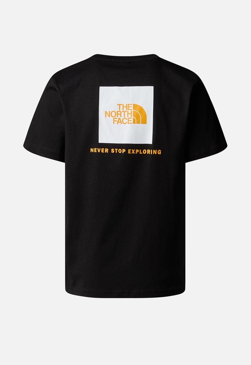 The North Face - S/S Box Nse Tee Reg  Lar Fit - TNF BLACK/SUMMIT GOLD-TNF WHITE 