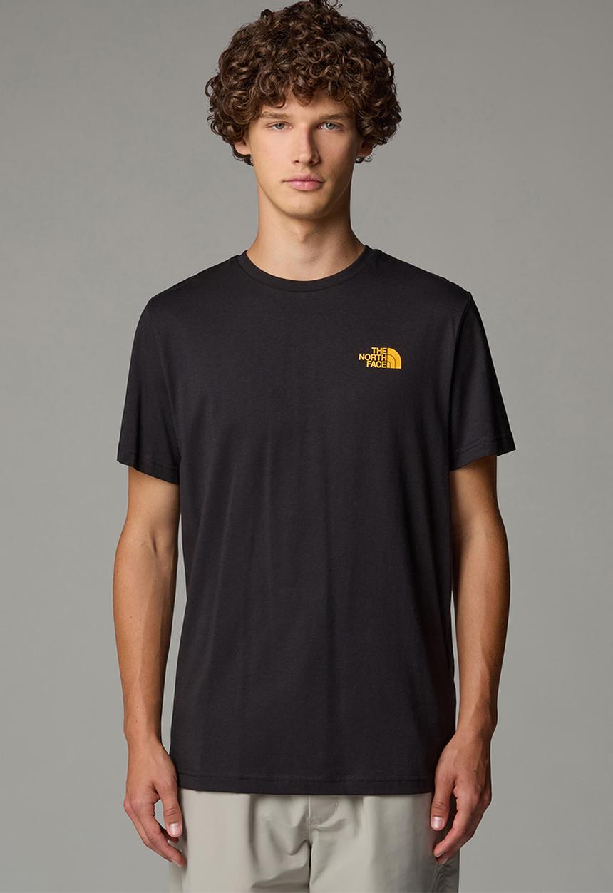 The North Face - S/S Box Nse Tee Reg  Lar Fit - TNF BLACK/SUMMIT GOLD-TNF WHITE 