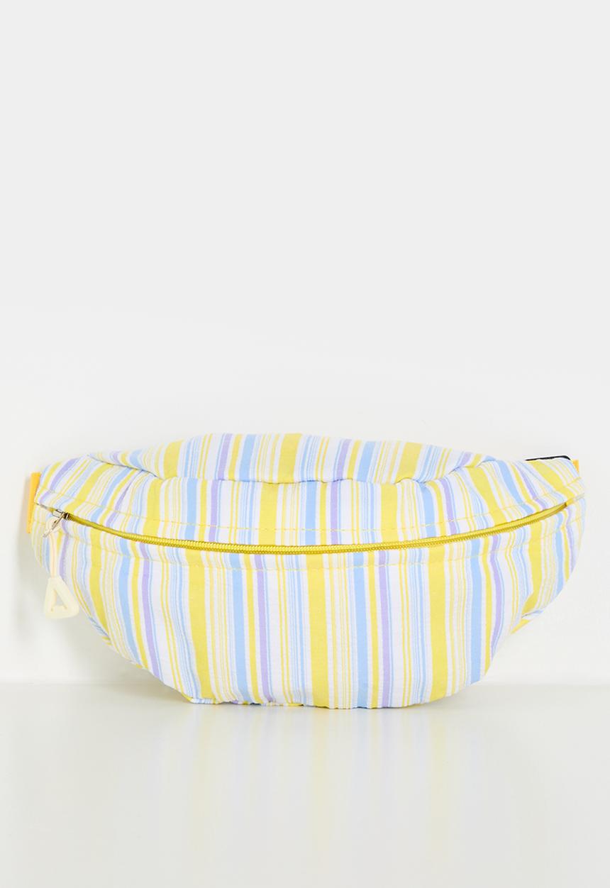 Pop Candy - Unbalanced stripe belt bag - yellow/multi
