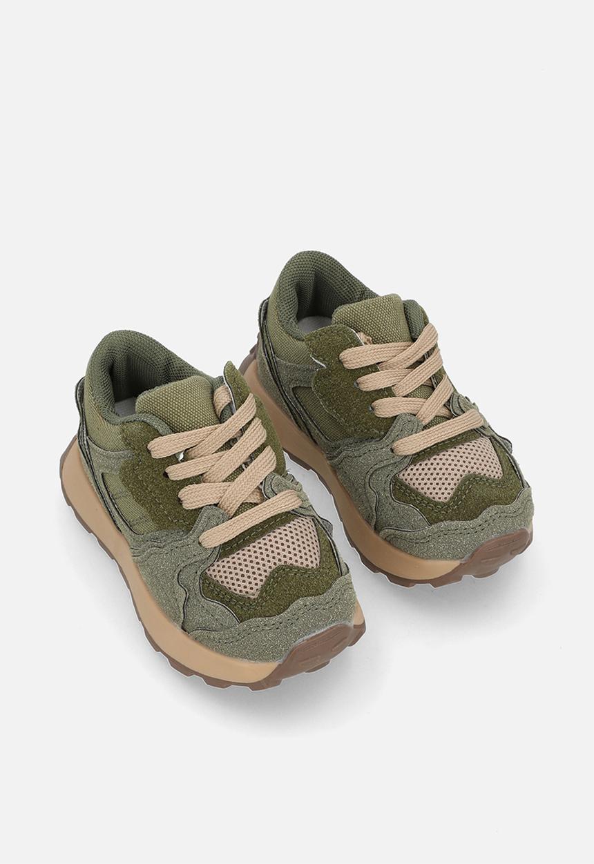 Pop Candy - K Lace up sneaker - olive