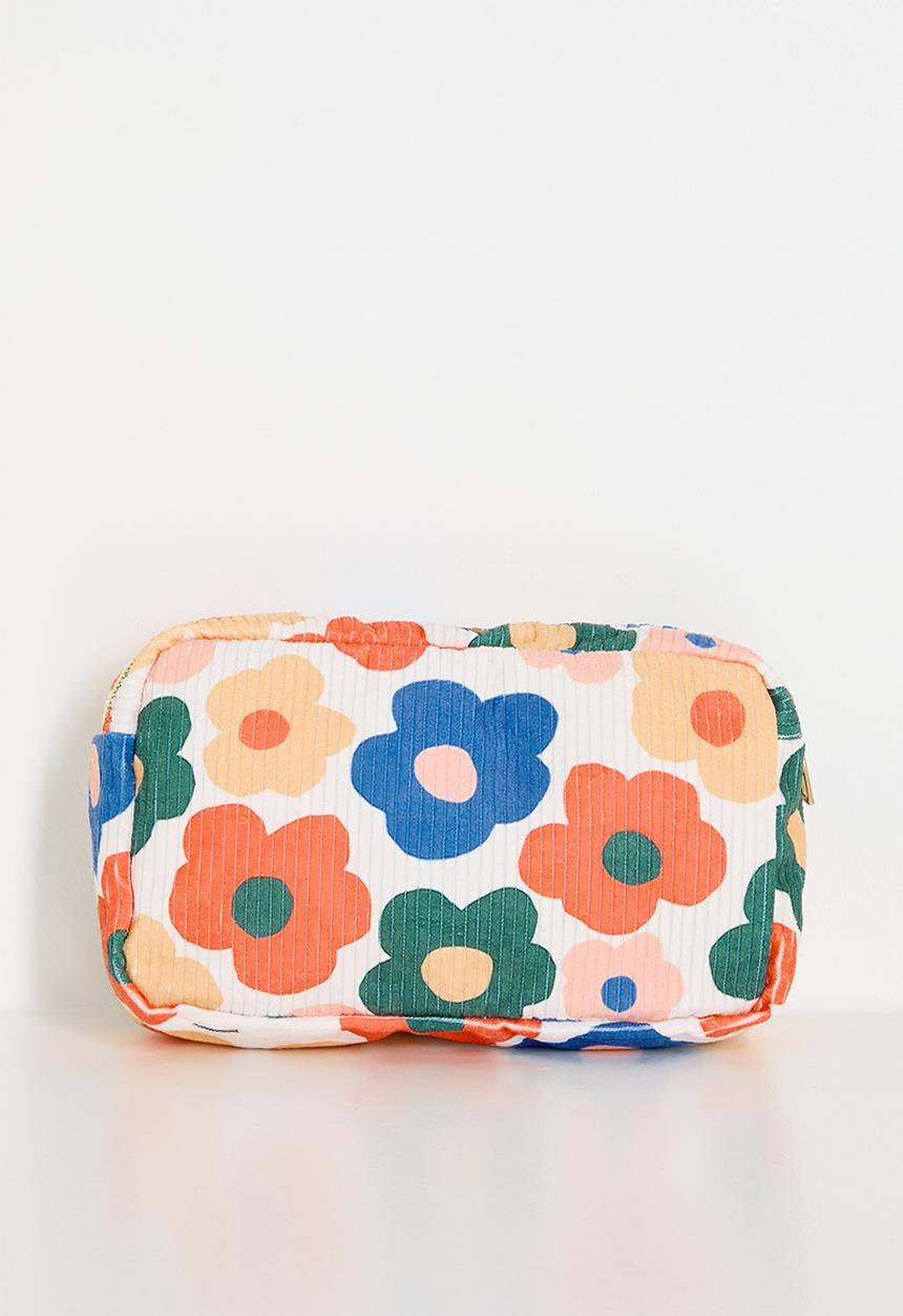 Pop Candy - Corduroy cosmetic bag - white/floral multi