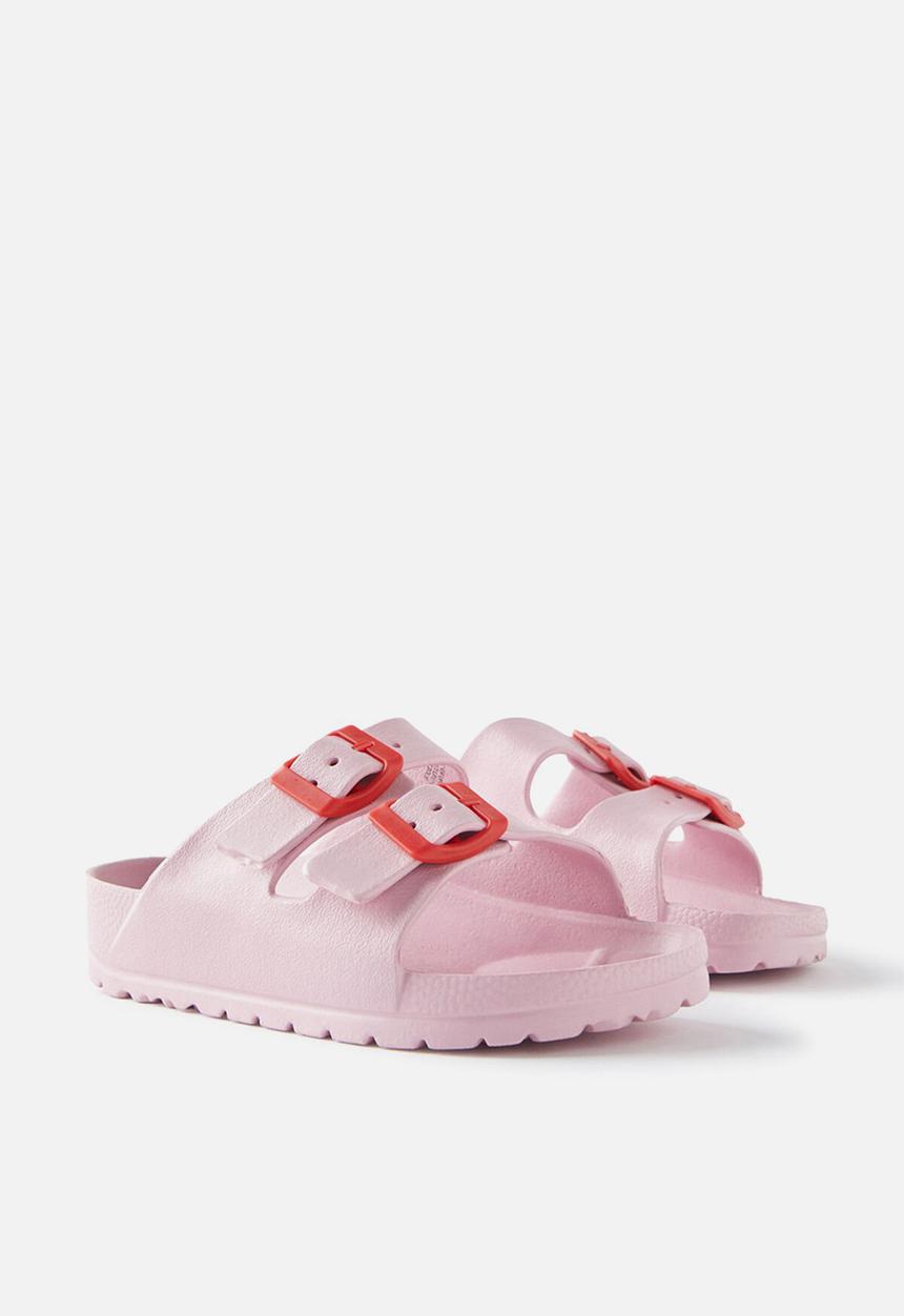 Cotton On - Twin strap slide - marshmellow/varsity red