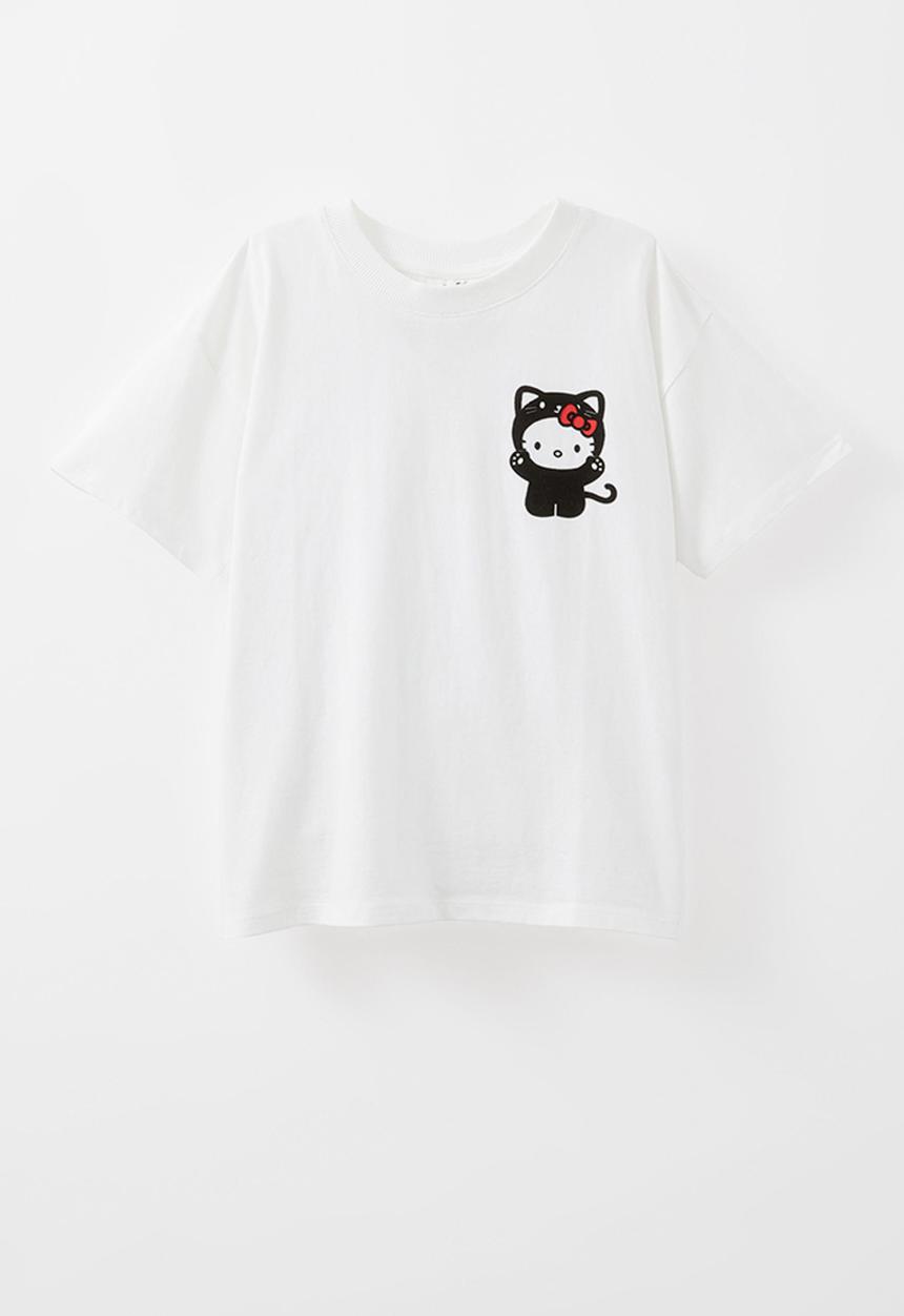 Cotton On - License drop shoulder short sleeve tee - lcn san hello kitty halloween/vanilla