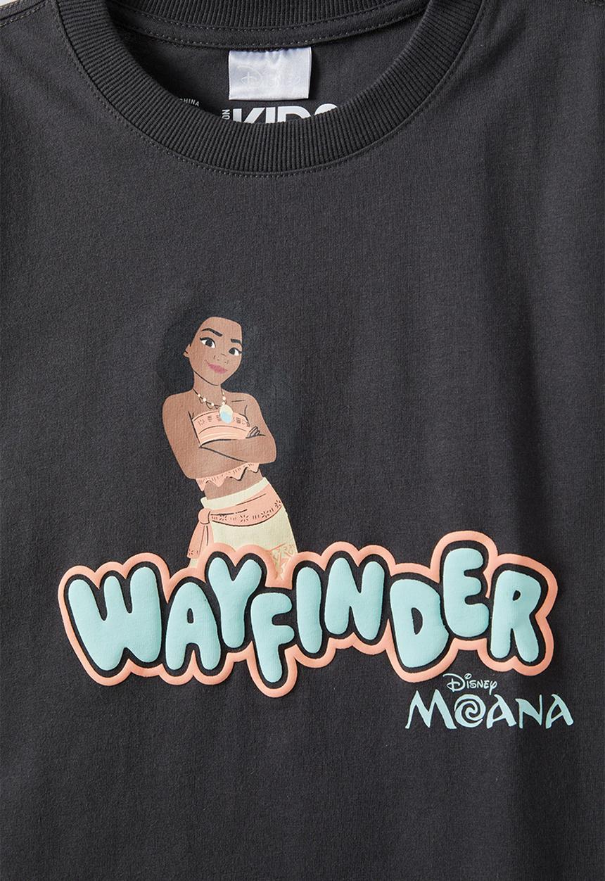 Cotton On - License drop shoulder short sleeve tee - lcn dis moana/phantom