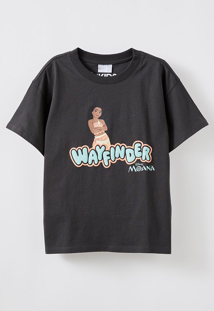 Cotton On - License drop shoulder short sleeve tee - lcn dis moana/phantom