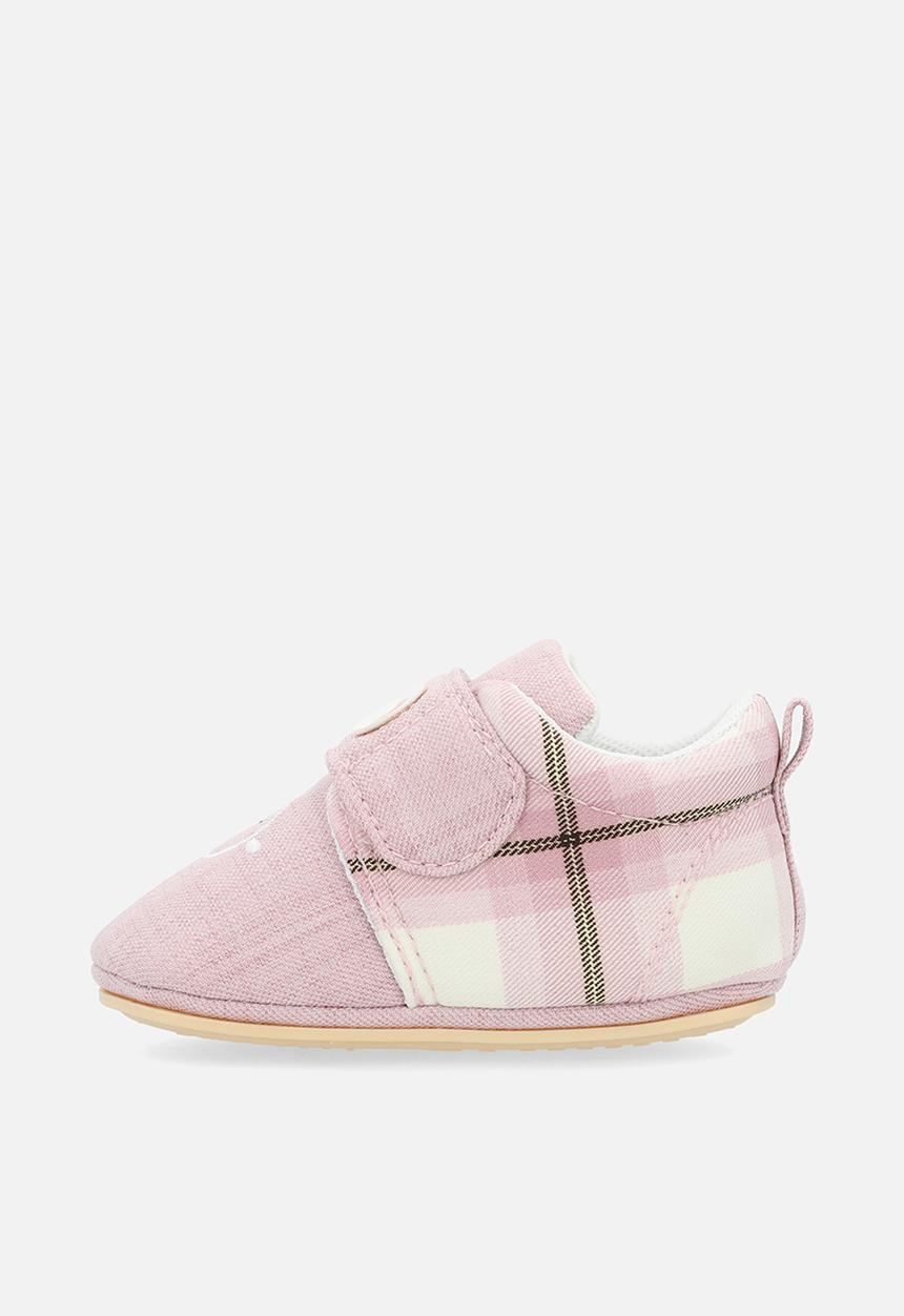 Pop Candy - Adjustable fastener strap shoes - pink check/pink