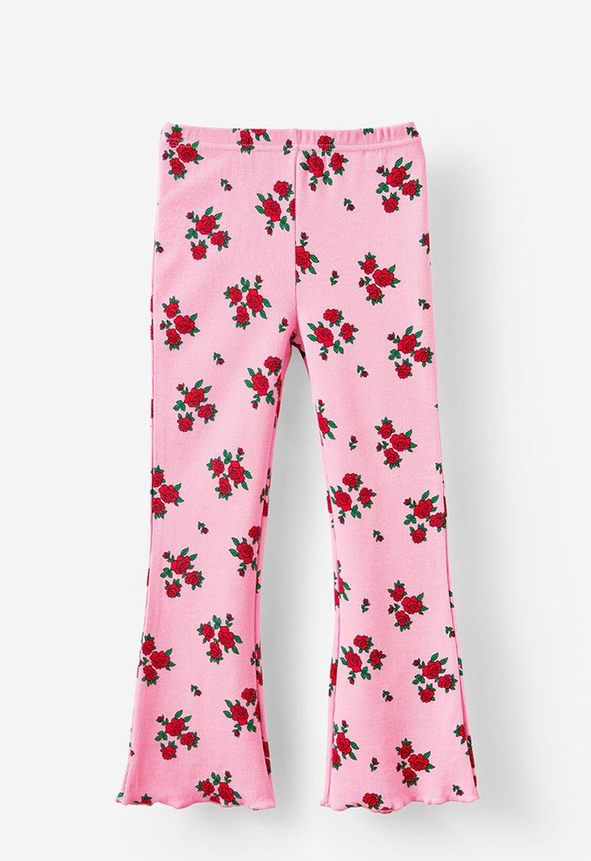 Cotton On - Francine flare pant - fairy pink/roses