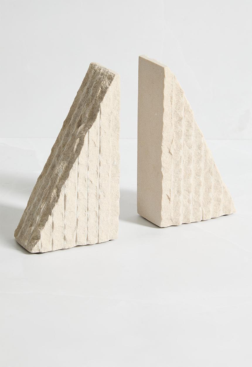 Sixth Floor - Sandstone Bookends - Natural