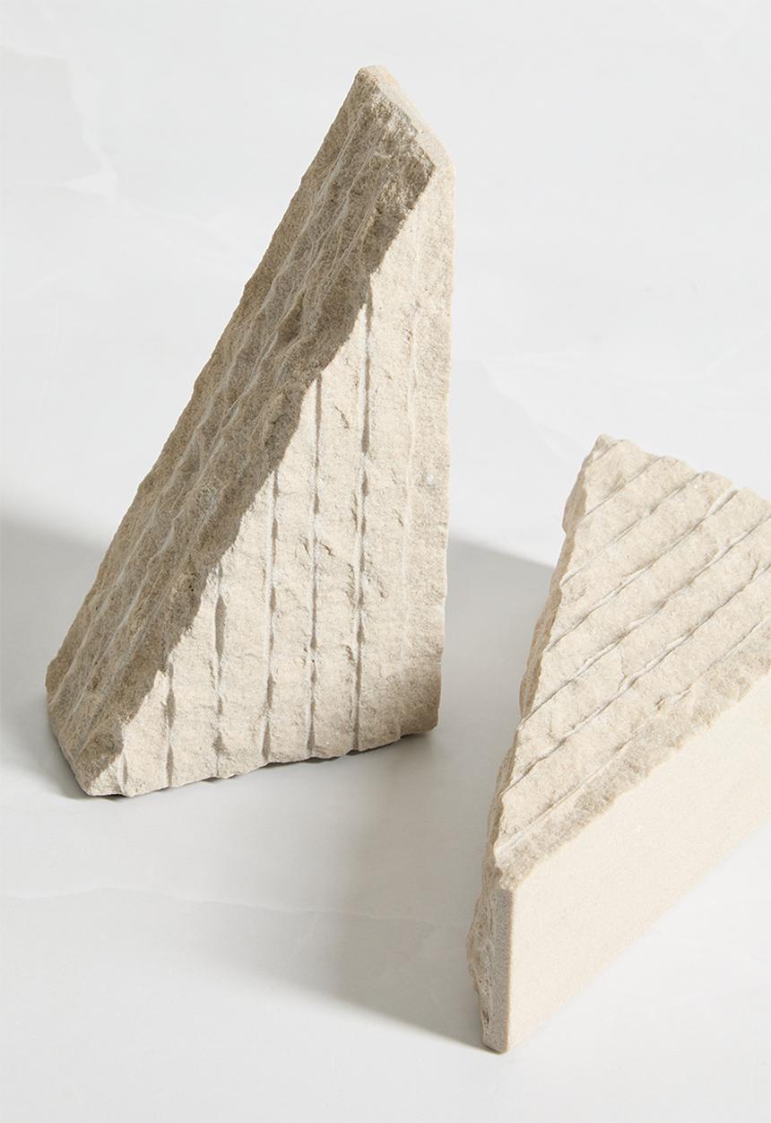 Sixth Floor - Sandstone Bookends - Natural