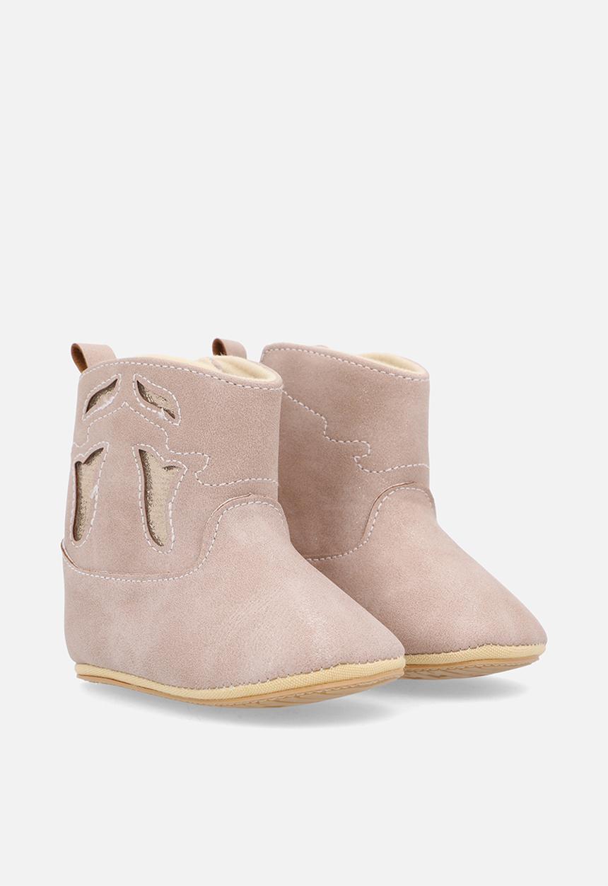 Pop Candy - Laser cut-out soft boots - dusty pink