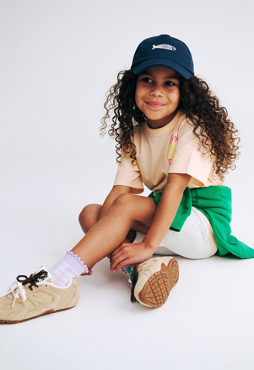 Cotton On - Poppy oversize graphic print tee - pale peach/fun day club