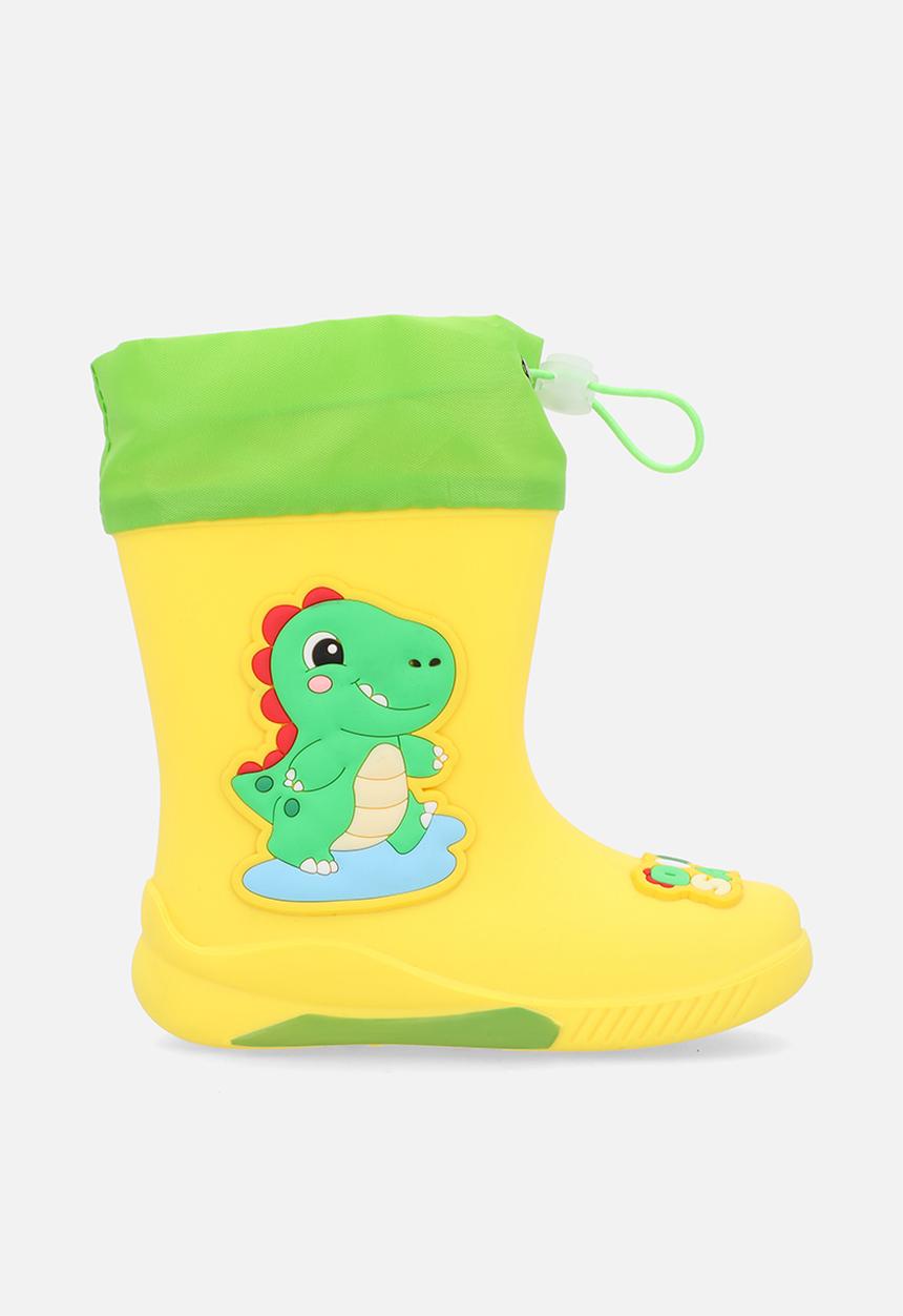 Pop Candy - Little dino rainboots - yellow/green
