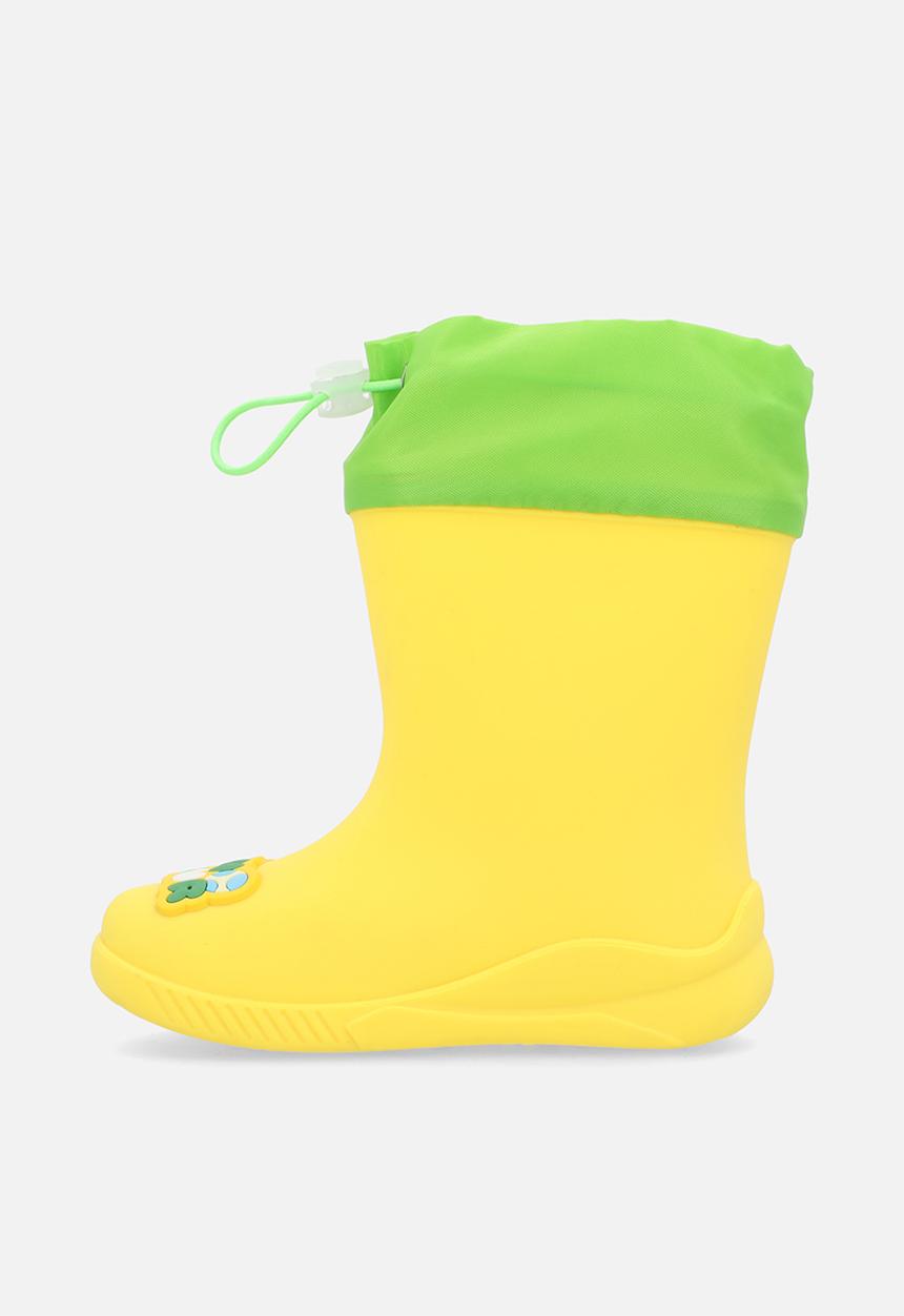 Pop Candy - Little dino rainboots - yellow/green