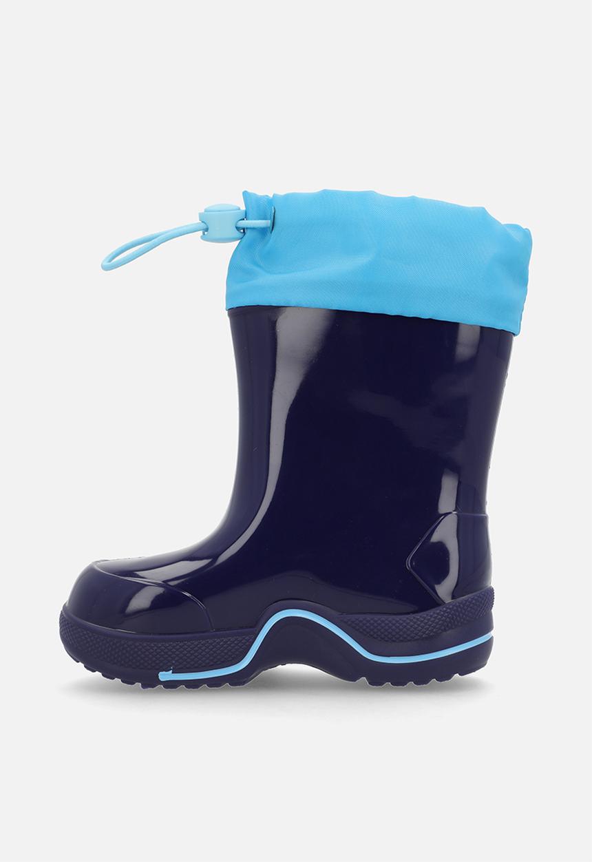 Pop Candy - Croco rainboot - navy & blue