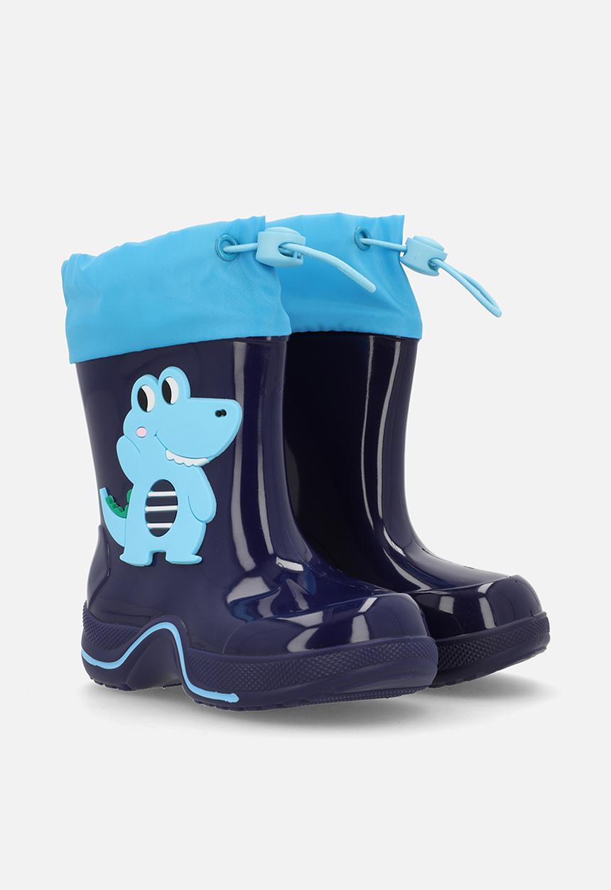 Pop Candy - Croco rainboot - navy & blue
