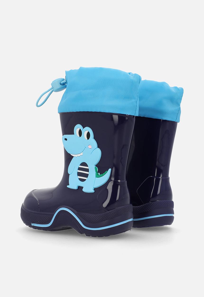 Pop Candy - Croco rainboot - navy & blue
