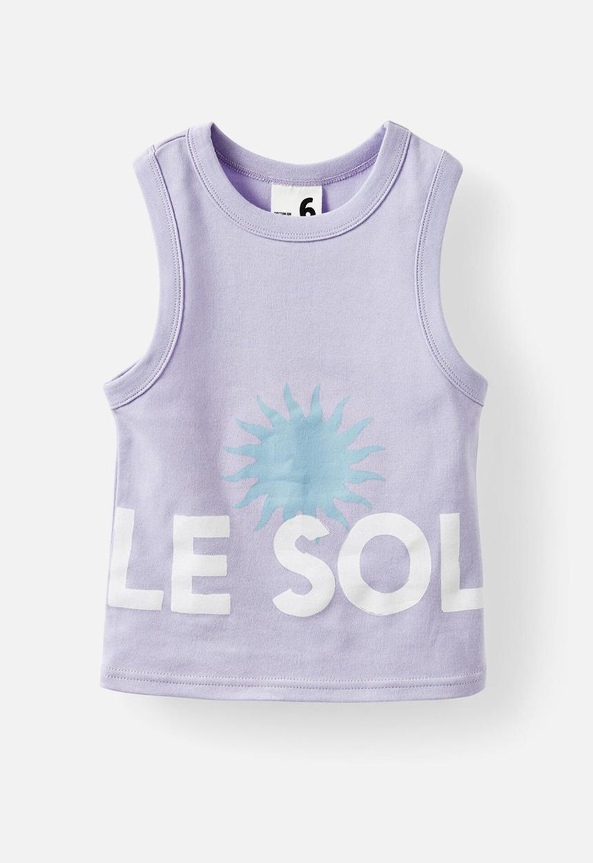 Cotton On - Angela tank - smokey lilac/le sol