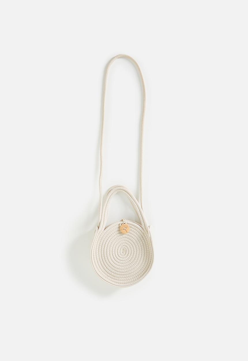 Pop Candy - Straw canteen bag with grown-on handle - stone