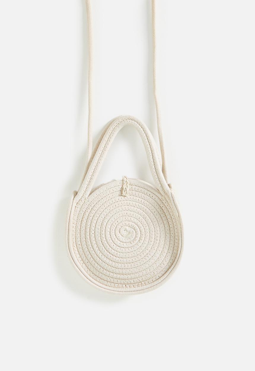 Pop Candy - Straw canteen bag with grown-on handle - stone
