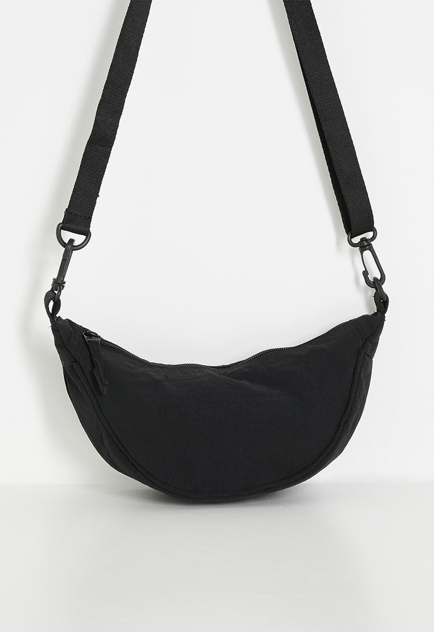 Pop Candy - Crescent moon bag with detachable strap - black