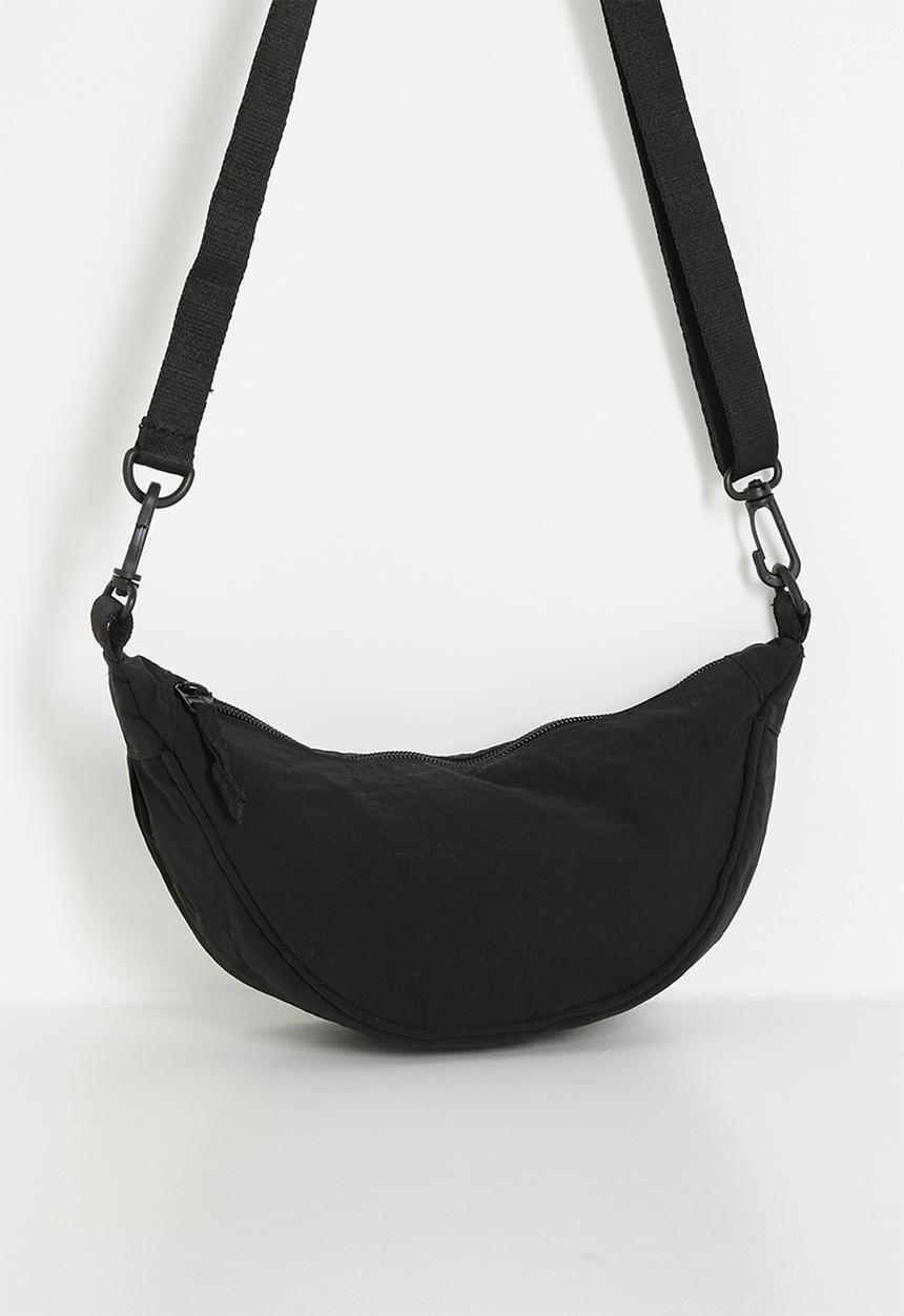 Pop Candy - Crescent moon bag with detachable strap - black