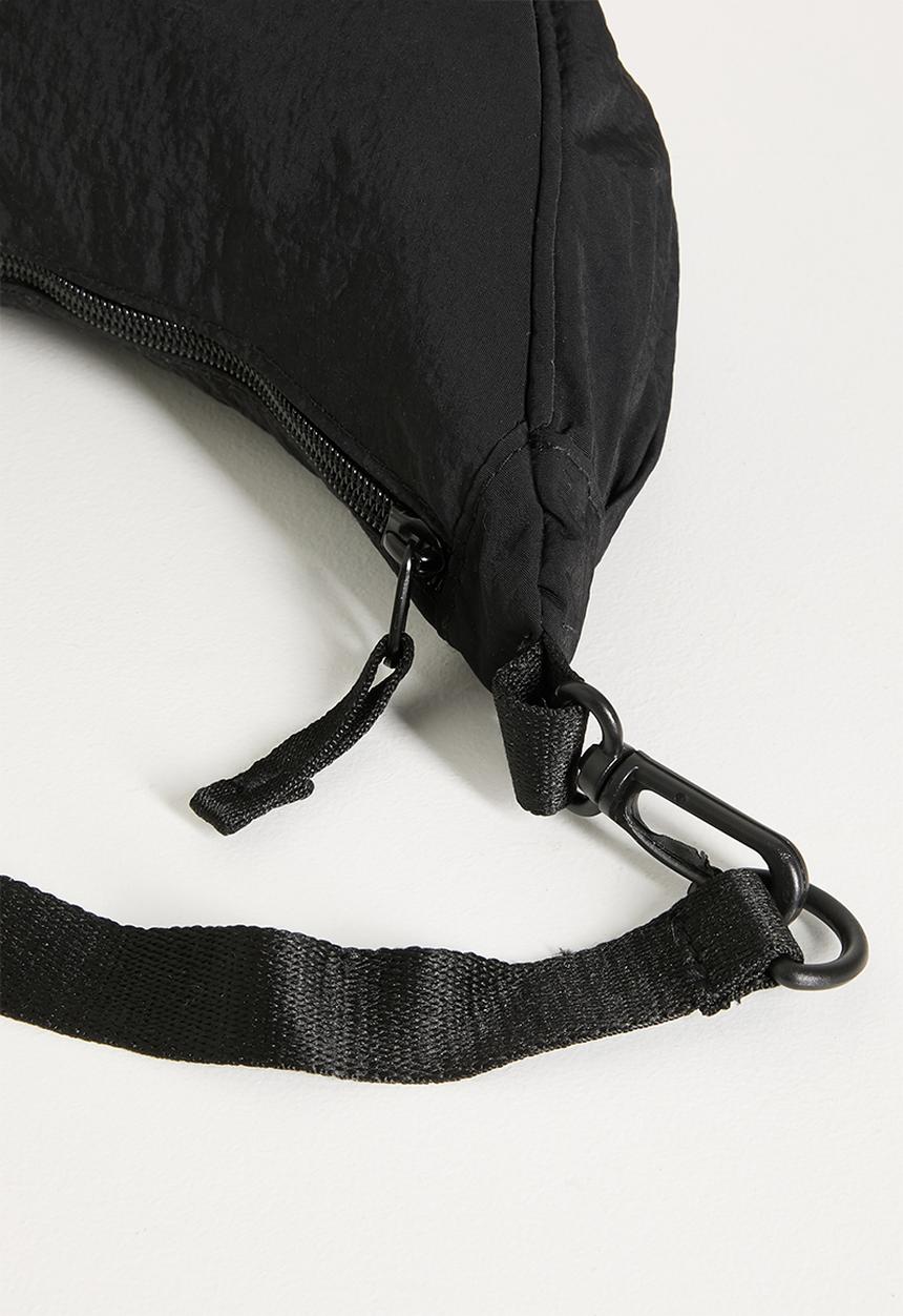 Pop Candy - Crescent moon bag with detachable strap - black