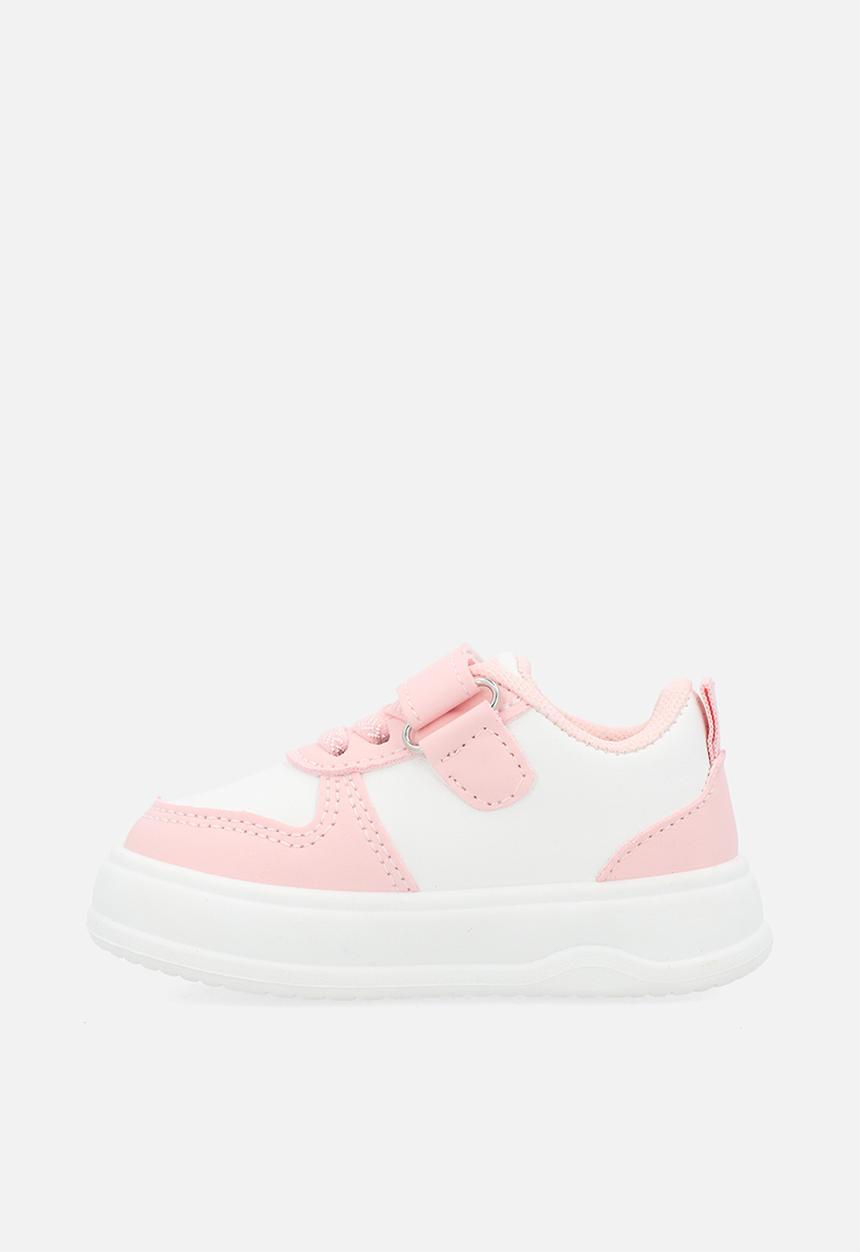 Pop Candy - Sneaker with sequin-filled resin heart - pink/white
