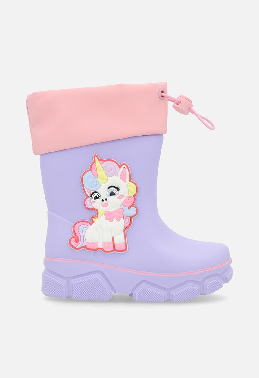 Pop Candy - Unicorn rainboot - lilac/pink