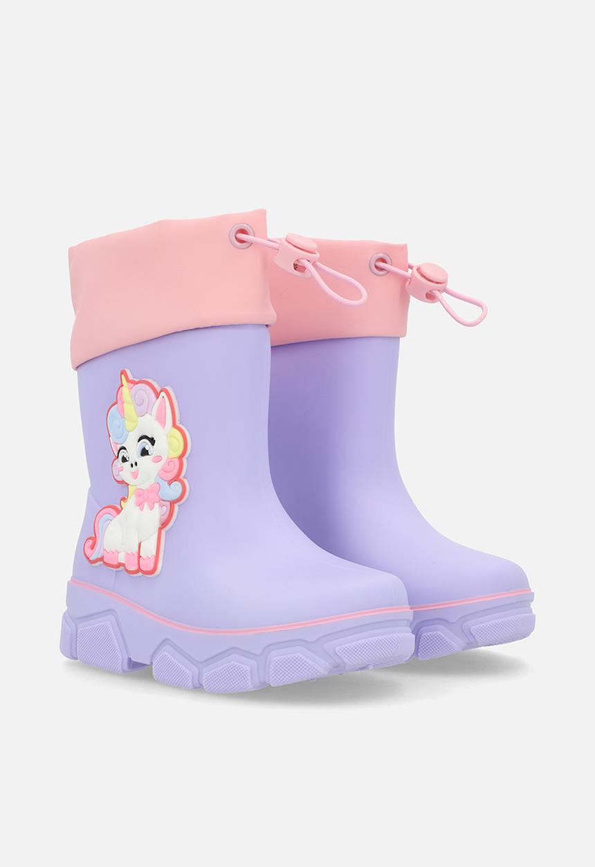 Pop Candy - Unicorn rainboot - lilac/pink